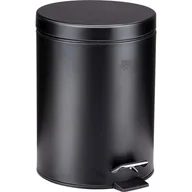 Kosze na śmieci - Kosz na śmieci z pedałem DIRT DEVIL E9492 wyjmowany pojemnik, przenośny, metal 5L Czarny - miniaturka - grafika 1