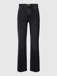 Spodnie męskie - Jeansy z poszerzaną nogawką i 5 kieszeniami model ‘EDGE’ - grafika 1