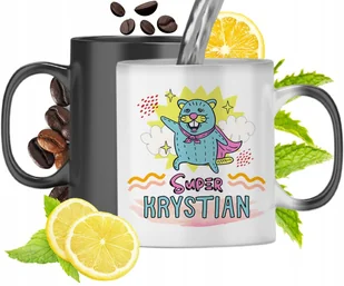 Kubek Magiczny Dla Krystiana Czarny Matowy z Nadrukiem ze Zdjęciem 330ml + Opakowanie na prezent (wzór 03) - Kubki Kubek Magiczny Dla Krystiana Czarny Matowy z Nadrukiem ze Zdjęciem 330ml + Opakowanie na prezent (wzór 03) - Kubki - miniaturka - grafika 1