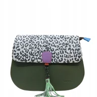 Torebki damskie - Torebka damska klasyczna odpinany wymienny chwost brelok OLIVKA - miniaturka - grafika 1
