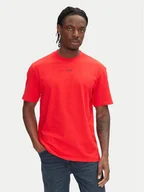 Koszulki męskie - HUGO T-Shirt Dapolino 50488330 Czerwony Relaxed Fit - miniaturka - grafika 1