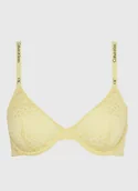 Biustonosze - CALVIN KLEIN BIUSTONOSZ PÓŁUSZTYWNIANY ŻÓŁTY 70D 2A0E2_B* 70D 2_0 TIA - miniaturka - grafika 1