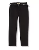 Spodnie damskie - Scotch & Soda Damskie spodnie chinosy o regularnym kroju, sprzedawane ze spodniami z paskiem, Czarny (czarny 0008), 24W / 30L - miniaturka - grafika 1