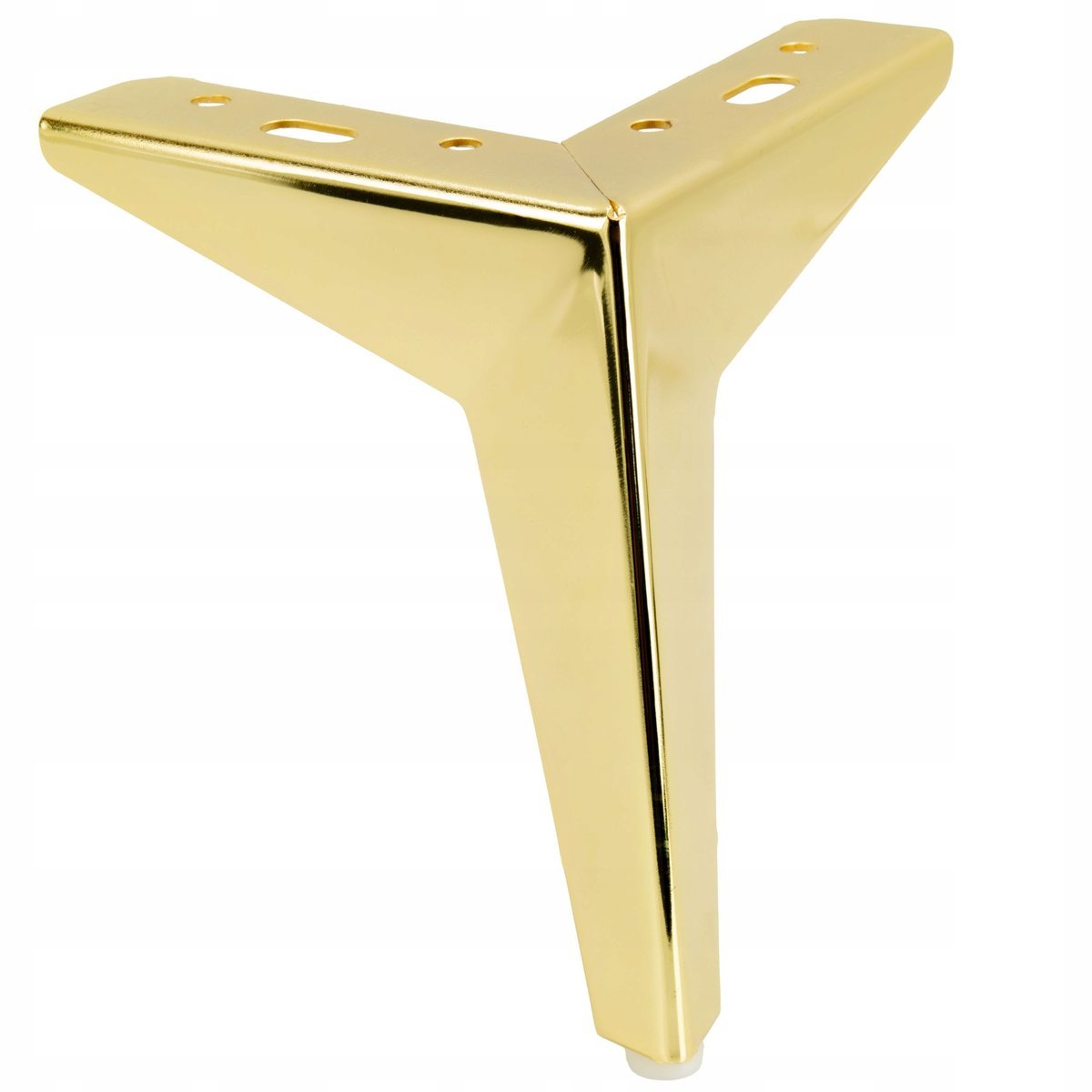 Nóżka meblowa metalowa Gwiazda złota wysokość 15cm stopka do sof łóżek