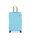 Nerki - Semi Line Walizka duża T5938-3 Niebieski - miniaturka - grafika 1