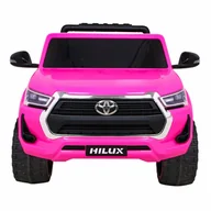 Pojazdy elektryczne dla dzieci - Toyota hilux na akumulator dla dzieci różowy + napęd 4x4 + pilot + 2 bagażniki + radio mp3 + led kod: RA-PA.DK-HL860.ROZ - miniaturka - grafika 1