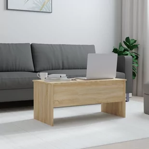 Lumarko Stolik kawowy, przydymiony dąb, 102x50,5x46,5 cm - Ławy i stoliki kawowe - miniaturka - grafika 4