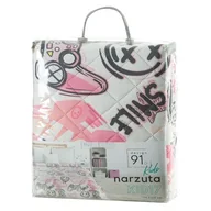 Narzuty - Narzuta KID/17 170 x 210 cm srebrno-różowy - miniaturka - grafika 1