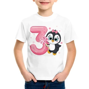 Koszulka na trzecie urodziny pingwinek - Koszulki dla chłopców - miniaturka - grafika 2
