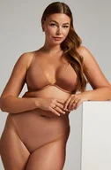 Biustonosze - Hunkemöller Nieusztywniany biustonosz z fiszbinami Smooth Brązowy - miniaturka - grafika 1