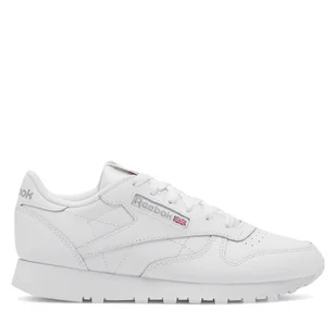 Sneakersy Reebok Classic Leather 100008496 Biały - Sneakersy damskie - miniaturka - grafika 1