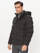 Kurtki męskie - Geox Kurtka zimowa Hilstone M3628C T2941F 9000 Czarny Regular Fit - miniaturka - grafika 1