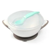 Gryzaki dla dzieci - BABYONO Babyono miseczka z przyssawką i łyżeczką 1063/02 - miniaturka - grafika 1