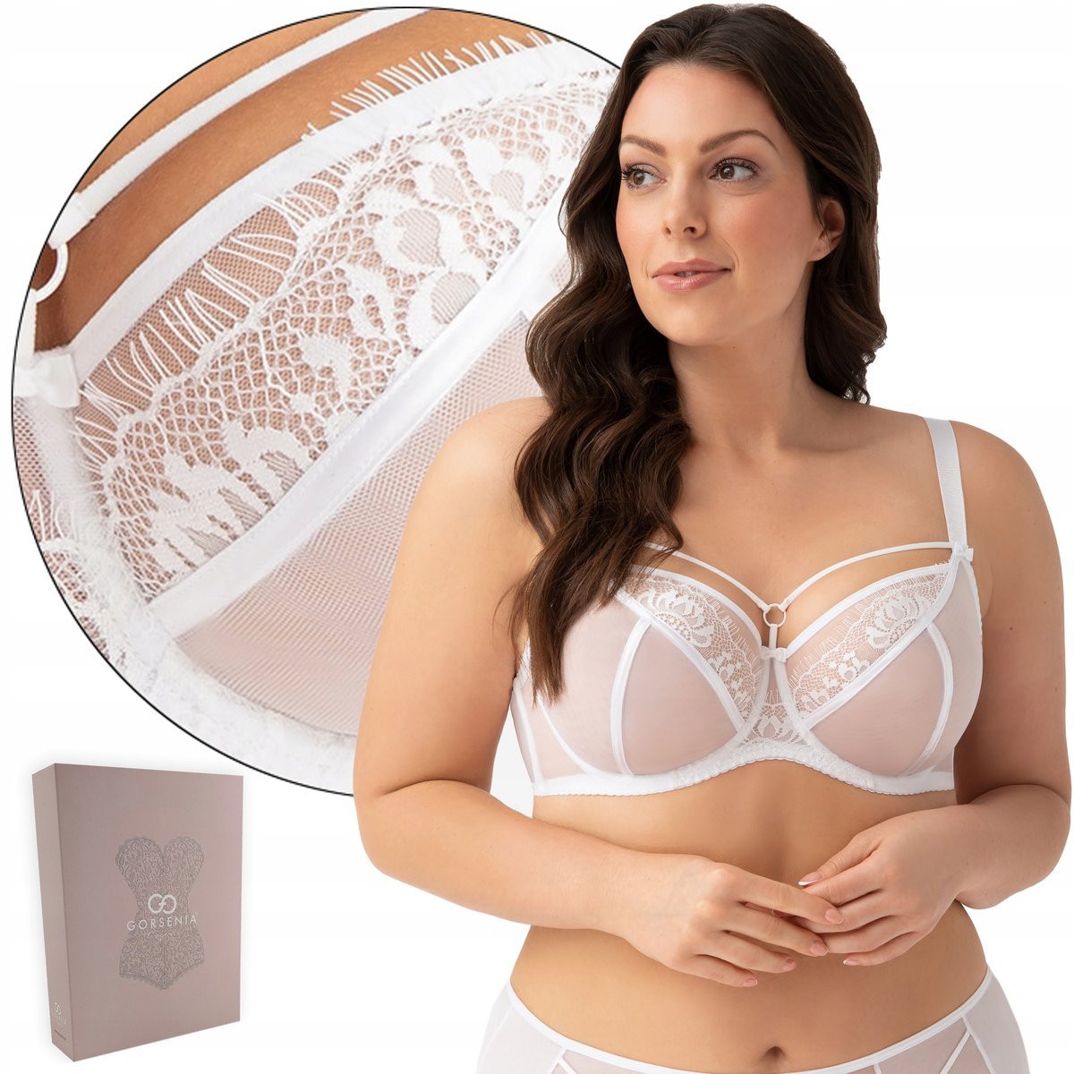 Biustonosz Gorsenia K496 Paradise Soft Biały, 90I