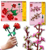 Klocki - LEGO Zestaw Iconic Kwiaty Wiśni i Róże – Idealny Prezent Walentynki i Dekoracja Klocki 40460 40725 - miniaturka - grafika 1