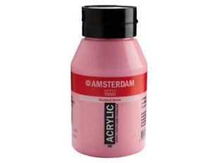 Talens Amsterdam, farba akrylowa, 1000 ml, Róż chinakrydonowy, jasny - Przybory szkolne - miniaturka - grafika 1