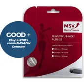 Tenis ziemny - Naciąg do rakiety tenisowej MSV Focus Hex Plus 25 biały set 12 m. - - miniaturka - grafika 1