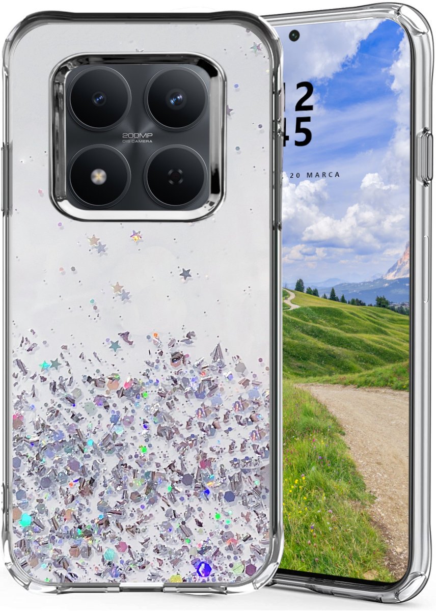 Etui do Xiaomi Redmi Note 15 Pro+ plus 5G / Poco M8 Pro 5G GLITTER BROKAT