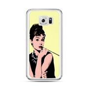 Etui i futerały do telefonów - Etui, Samsung Galaxy S7, Audrey Hepburn z papierosem - miniaturka - grafika 1