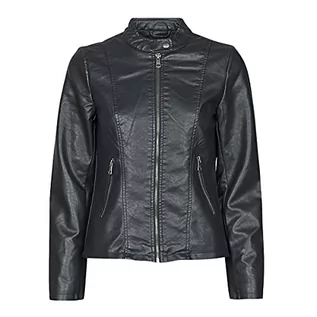 Kurtki damskie - Only Onlmelisa Faux Leather Jacket CC OTW Kurtka damska, czarny, XS - grafika 1