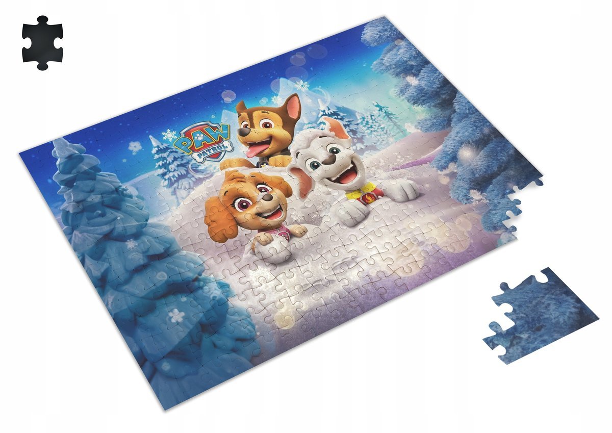 PUZZLE Psi Patrol Pieski Świąteczne Christmas + IMIĘ Pudełko A3 252 el. #1