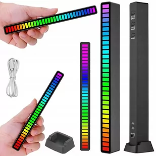 LEDY USB REAKCJA NA DŹWIĘK MULTIKOLOR NEON RGB LED - Lampy pozostałe - miniaturka - grafika 1