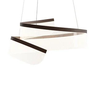 Akrylowa lampa wisząca w kolorze kawy PND-58728-45W-3K z serii RUSTIN - Lampy sufitowe - miniaturka - grafika 4