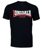 Koszulki męskie - T-shirt LONSDALE TWO TONE czarny-L - miniaturka - grafika 1