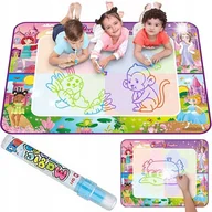 Maty edukacyjne - MATA WODNA DO MALOWANIA WODĄ RYSOWANIA 100x80 CM + PISAK WODNY ZESTAW XXL - miniaturka - grafika 1
