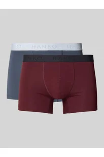 Obcisłe bokserki z elastycznym paskiem z logo w zestawie 2 szt - Hanro - Majtki damskie - miniaturka - grafika 1