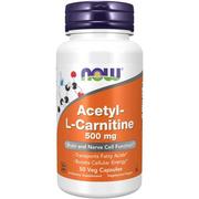 Odchudzanie i oczyszczanie - Now Foods Acetylo-L-karnityna 500 mg Suplement diety 50 kaps. - miniaturka - grafika 1
