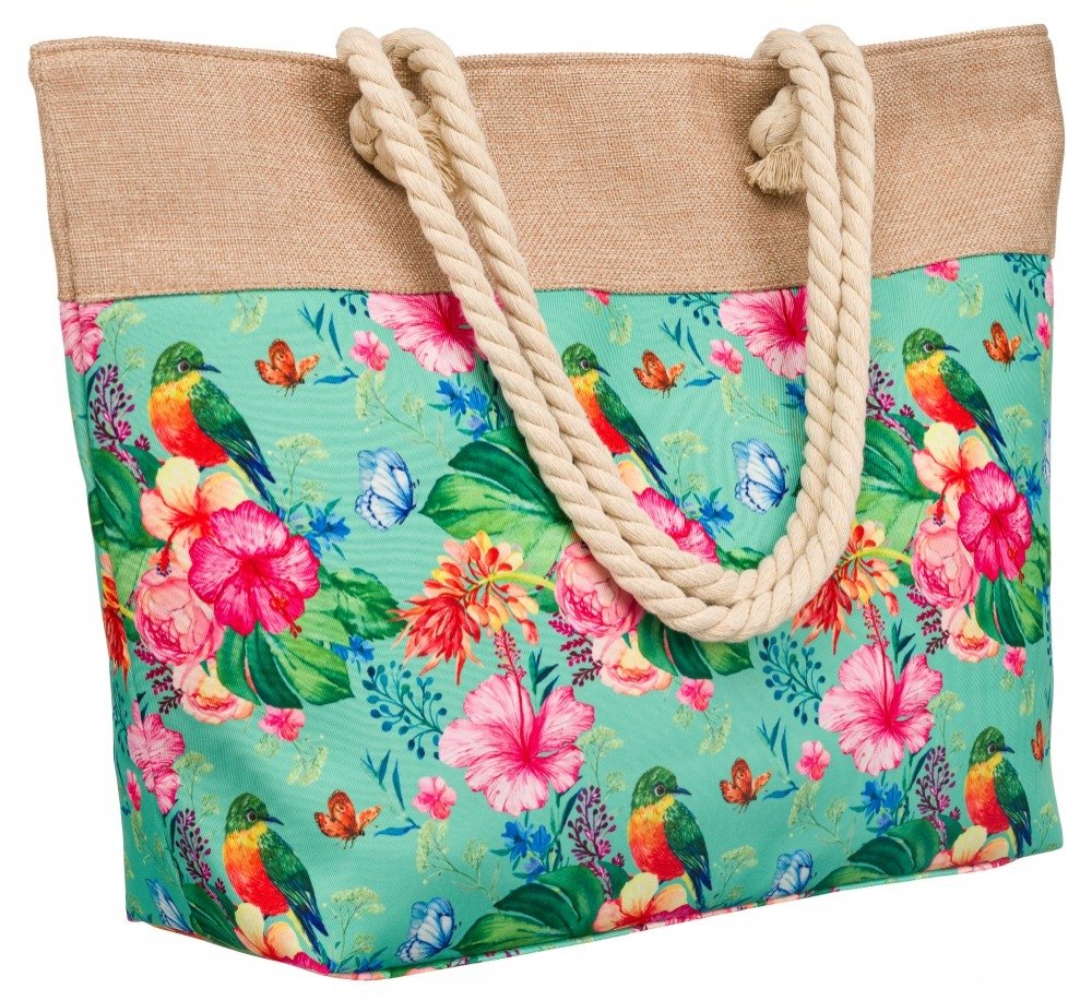 Oryginalna torba damska do zawieszenia na ramię A4 shopper plażowa zakupowa