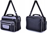 Teczki i aktówki - G1-88 CZARNA SZARA TORBA MĘSKA NA RAMIĘ DO PRACY TECZKA A4 36x29x15 cm 16 L - miniaturka - grafika 1