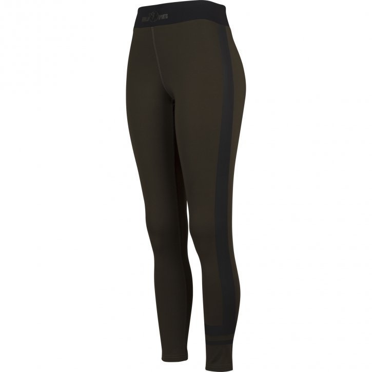 Sportowe legginsy Gorilla Sports czarny/oliwkowy M