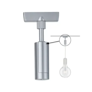 Paulmann URail adapter Universal, 50W, chrom - Akcesoria do oświetlenia - miniaturka - grafika 1