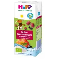 Soki i herbatki dla dzieci - Hipp Napój jabłka-czerwone owoce z wodą źródlaną po 1. roku Bio - miniaturka - grafika 1
