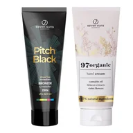 Balsamy i kremy do opalania - 7suns Pitch Black Ultra Ciemny Bronzer 250ml + Krem Do Rąk 75ml - miniaturka - grafika 1