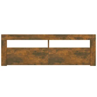 Lumarko Szafka pod TV z oświetleniem LED, przydymiony dąb, 120x35x40 cm - Szafki RTV - miniaturka - grafika 5