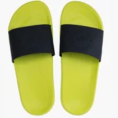 Buty sportowe męskie - Klapki 4F M075 M 4FSS23FFLIM075 (kolor Czarny. Zielony, rozmiar 44) - miniaturka - grafika 1