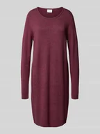 Sukienki - Sukienka o długości do kolan z okrągłym dekoltem model ‘RIL’ - miniaturka - grafika 1