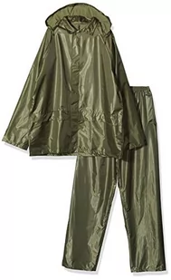 Mil-Tec Mil-Tec Męski kombinezon przeciwdeszczowy, kurtka przeciwdeszczowa, spodnie przeciwdeszczowe, ochrona przed wilgocią, oliwkowy, rozmiar 4XL 10625001-908 - Kurtki męskie - miniaturka - grafika 1