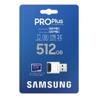Karty pamięci - Samsung Karta pamięci microSD MD-MD512KB/EU 512GB PRO Plus + czytnik MB-MD512KB/WW - miniaturka - grafika 1