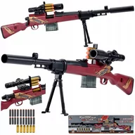 Zabawki militarne - KARABIN PISTOLET SNAJPERKA SNAJPER STRZAŁKI ŁUSKI - miniaturka - grafika 1
