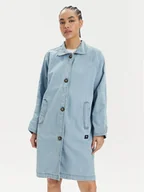 Kurtki damskie - Vans Kurtka jeansowa Skate Mac Denim Coat VN000G90 Szary Regular Fit - miniaturka - grafika 1
