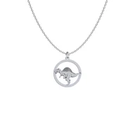 Naszyjniki - Naszyjnik Dinozaur Spinozaur srebro - MEJK Jewellery - miniaturka - grafika 1
