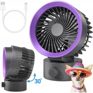 Wentylatory - Wentylator / wiatrak biurkowy LLD-F87R biały - miniaturka - grafika 1