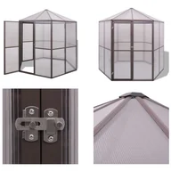 Szklarnie ogrodowe - vidaXL Aluminiowa szklarnia 240×211×232 cm - Szklarnia - Szklarnie - Szklarnie - Szklarnie - miniaturka - grafika 1