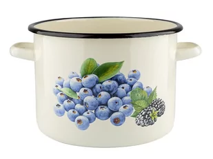 GARNEK EMALIOWANY PROSTY B/P BORÓWKA 22CM 6L UA 000-GAR-16176/2 - Garnki - miniaturka - grafika 1