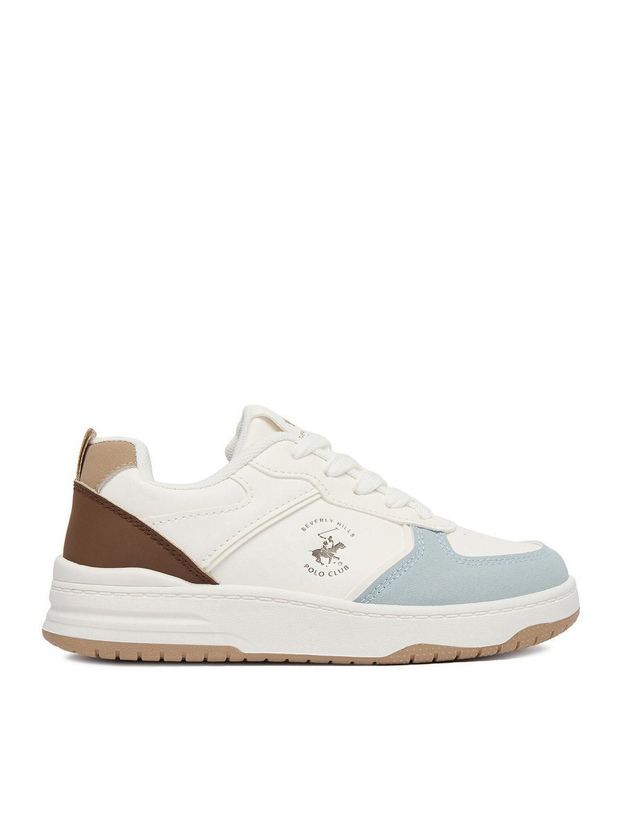 Beverly Hills Polo Club Sneakersy Chłopiec Biały BEVERLY HILLS POLO CLUB-CEO-CSS20596-05 Biały Niebieski