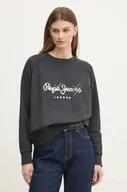 Bluzy damskie - Pepe Jeans bluza LUPITA damska kolor szary z nadrukiem PL581467 - miniaturka - grafika 1